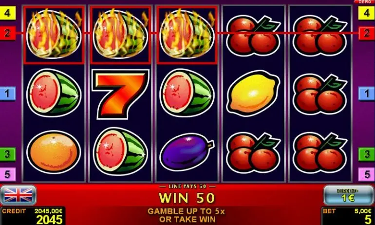 Play sizzling 7 slot machine online